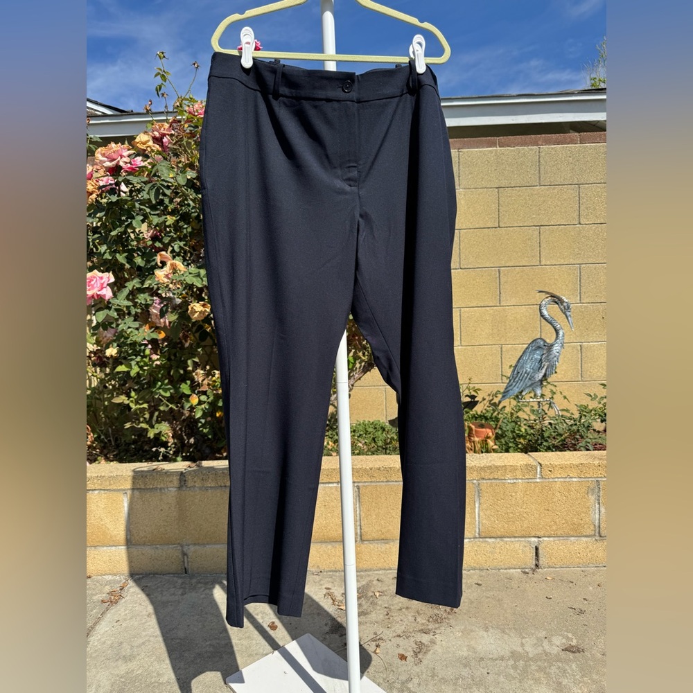 Talbots Navy Straight-Leg Dress Trousers